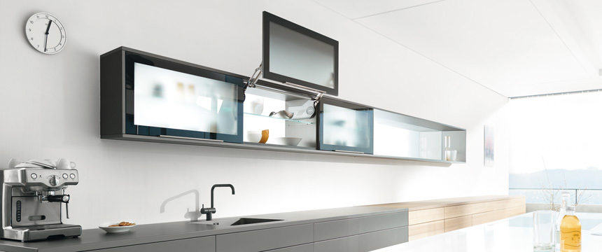 Bild: Liftklappen "Aventos HL" von Blum; Foto: Julius Blum GmbH