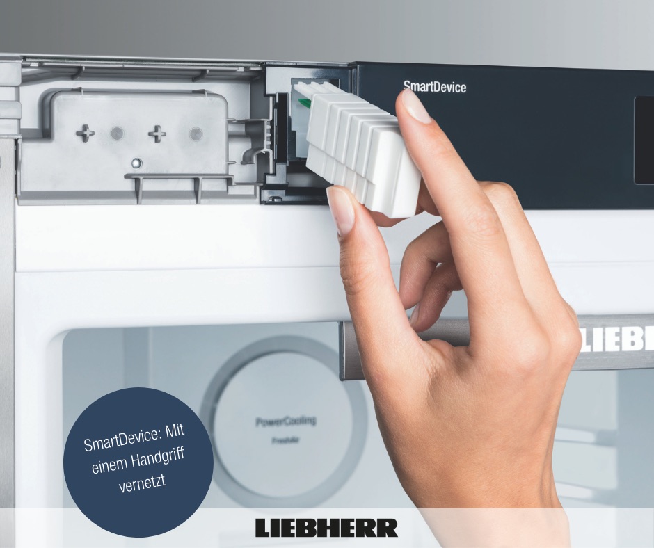 SmartDevice von Liebherr lässt sich mit nur einem Handgriff installieren