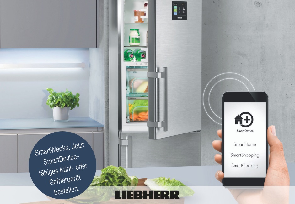 SmartWeeks bei Liebherr: Kostenloses SmartDevice beim Kauf eines neuen Kühlschrankes 