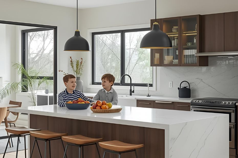 Küche mit Kindern: Materialien, die Kratzer und Flecken überleben