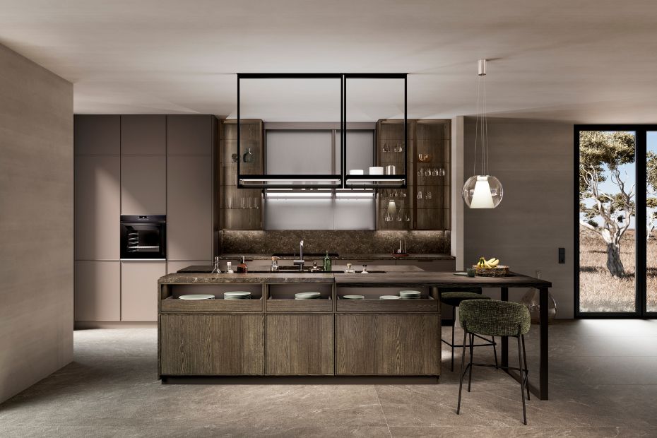 AMETIS von LEICHT: Metalliclack für ruhige, edle Küchen